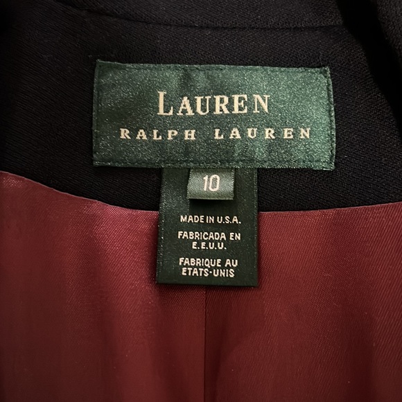 Vintage Ralph Lauren double breasted blazer. Navy - Picture 4 of 10